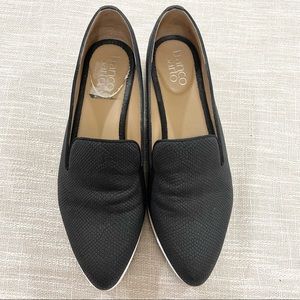 Franco Sarto Flore Black and White Slip on Sneakers Size 7.5